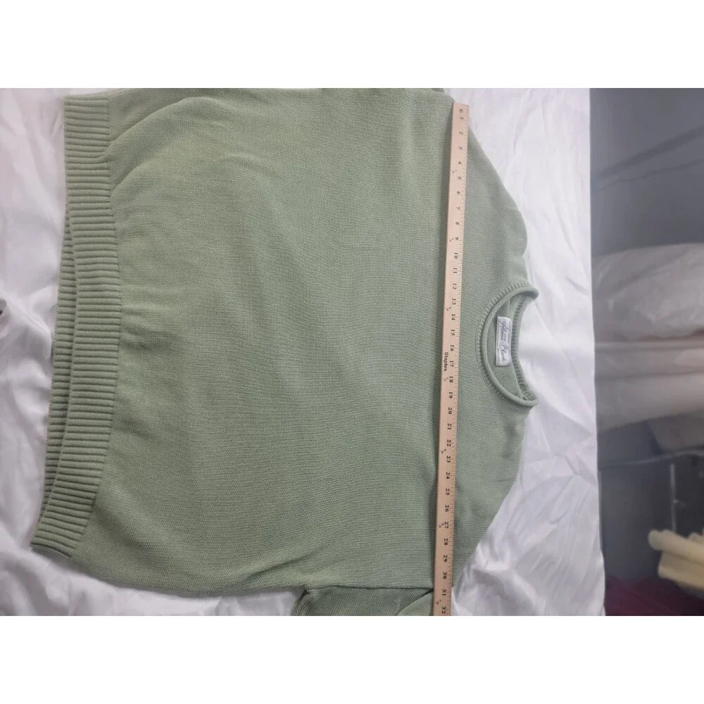 About:Blank Men's Sage 100% Cotton Logo Sweater XXL